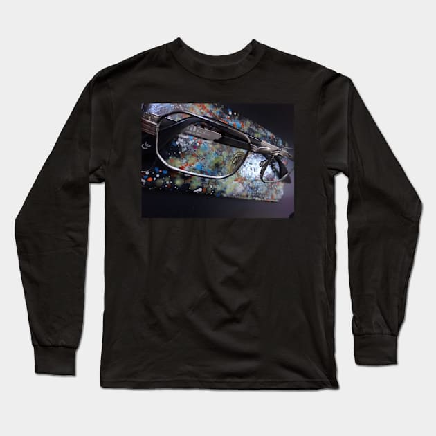 a pair of old broken glasses - 1 Long Sleeve T-Shirt by walter festuccia